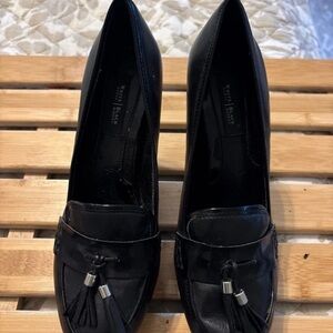 White House Black Market Black Tassel Loafers